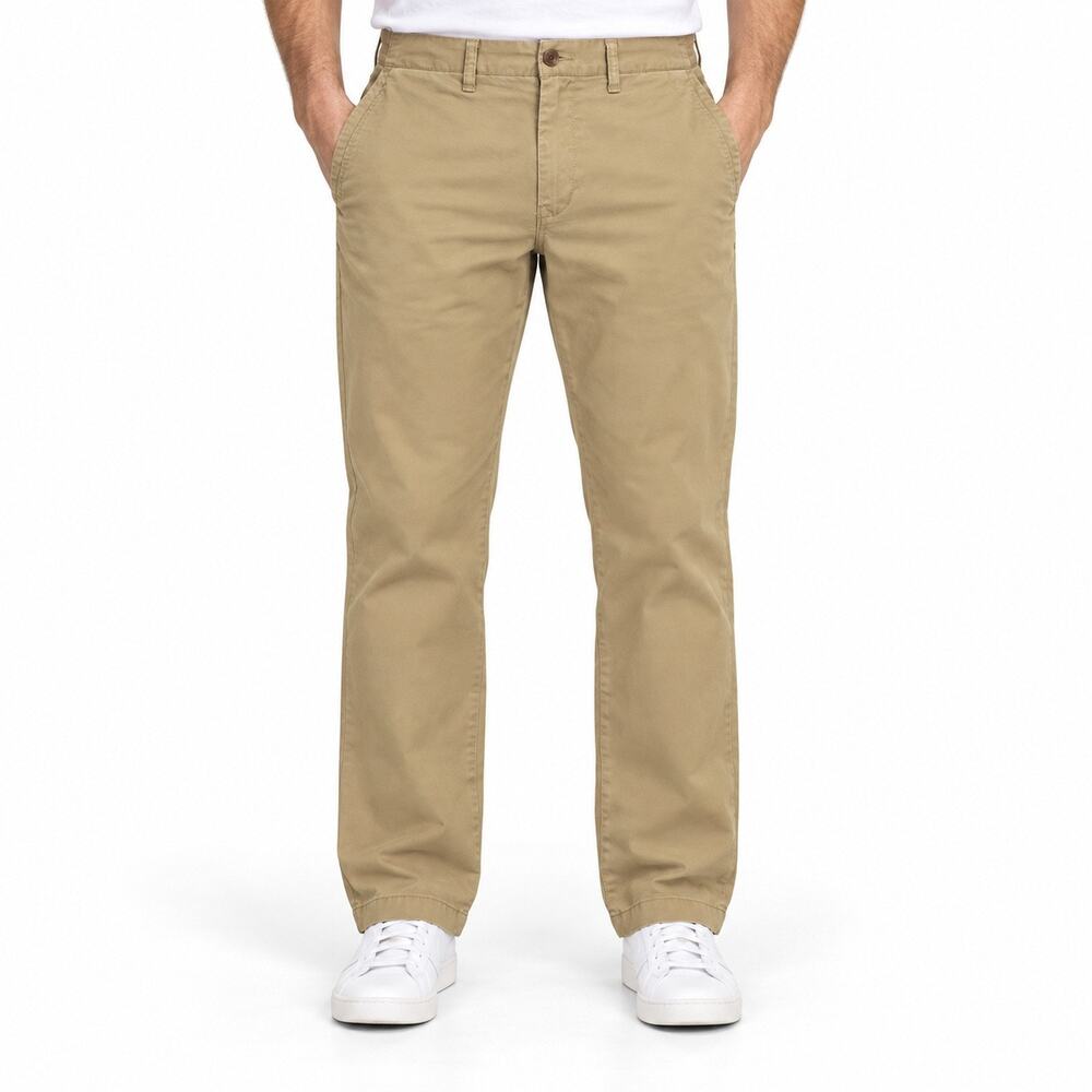American Eagle Loose Lived-In Khakis Flex Pants Mens 30x32 Beige Chino NWT